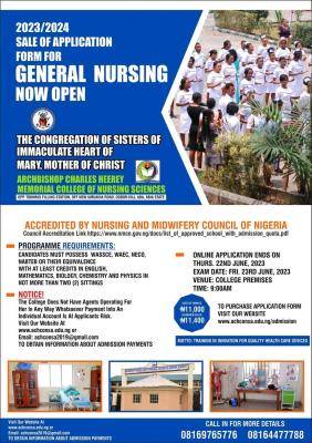Archbishop Charles Memorial College of Nursing Admission Form