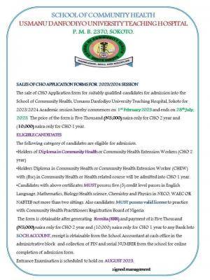 UDUTH Community Health Admission Form