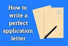 How to write an application letter for a job?