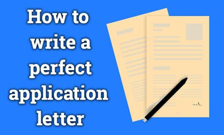 How to write an application letter for a job?