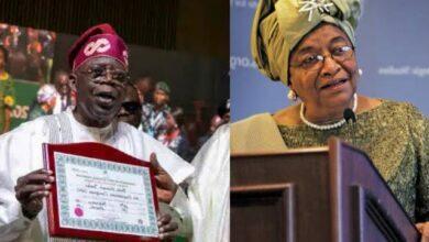 Ex president of Liberia deletes congratulatory tweet to Bola Tinubu