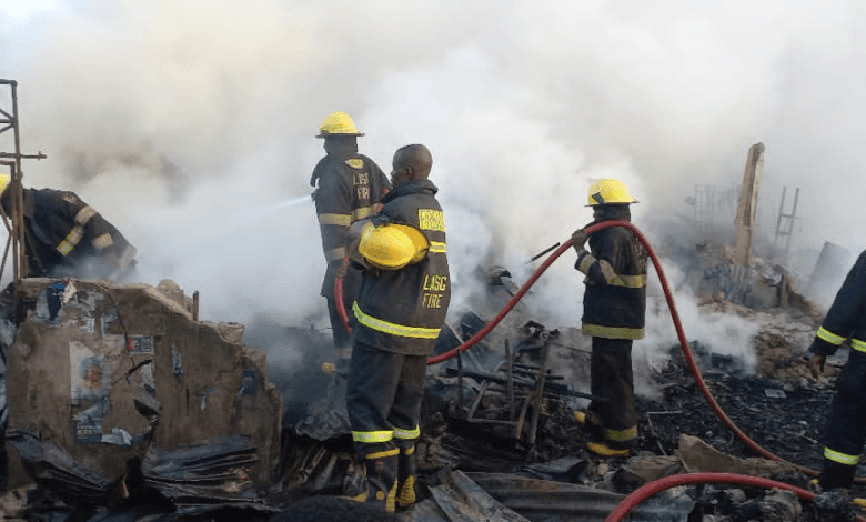 Man dies in Lagos spare part market fire