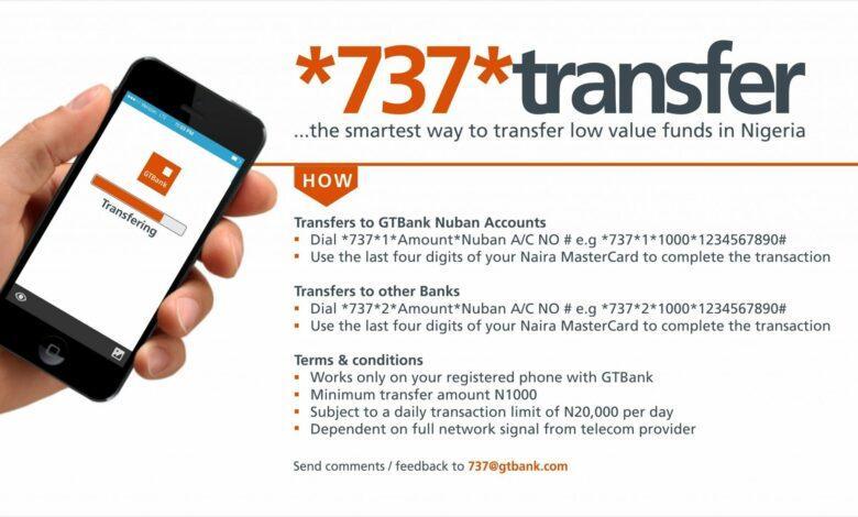 GTBank Transfer Code For Airtime