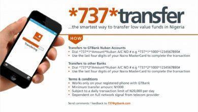 GTBank Airtime Transfer Code