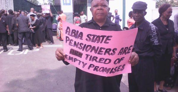 Abia retirees battle poverty over non-payment of pension and gratuity