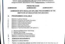 AAU Diploma Admission Form