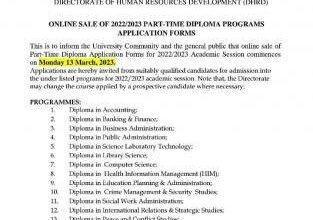 GSU Part-Time Diploma Admission Form