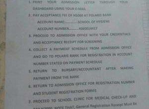 Kano State College of Health Freshers Registration Procedures