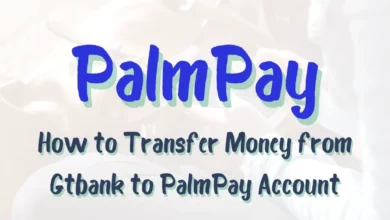 How to transfer money from gtbank to palmpay account