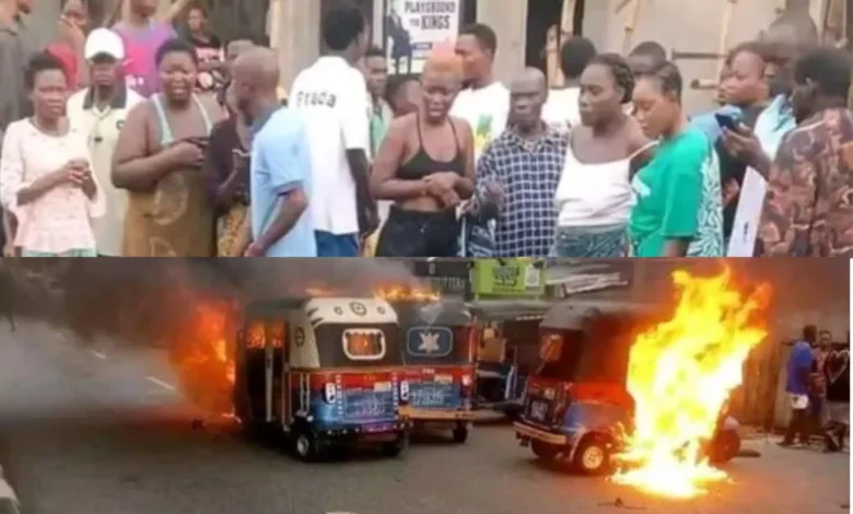 Angry Mob Kills Tricycle Rider For Stabbing Passenger To Death 