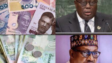 Difference between Nigerian currency and Ghanaian Currency