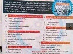 Benue Poly Post-UTME Form