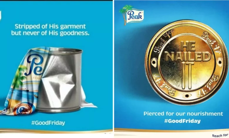 Peak Milk apologises after offensive Easter advert