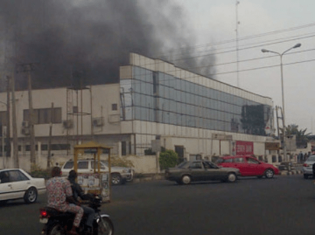  Fire razes section of Zenith Bank branch in Lagos
