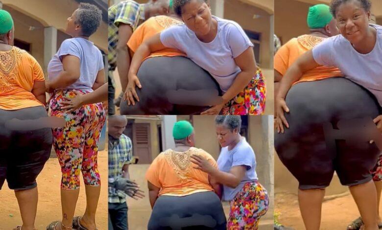 “People said I have nyash but see Caro’s own” – Destiny Etiko in shock as she meets lady with bigger behind