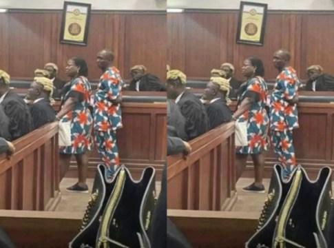 Nigerian Couple Seeking Divorce Storm Court In Matching Outfit