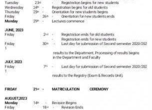 IMSU approved academic calendar