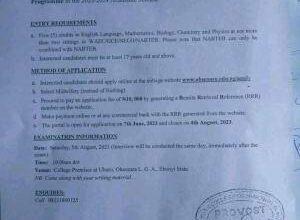 Ebonyi College of Nursing Basic Midwifery Admission Form