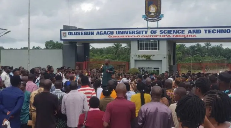 Agagu varsity unions protest over sack of members