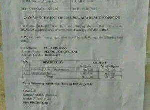 Kano State College of Health Resumption Date