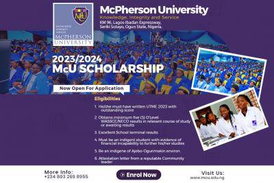 McPherson University Scholarship Application Form