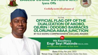 BREAKING: Oyo Governor flags off N9.6 billion road project in Ibadan