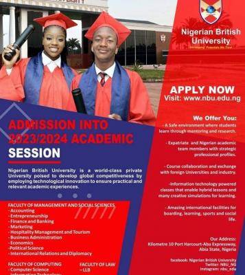 Nigerian British University Post-UTME Form