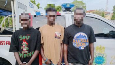 Police apprehend three suspected “one chance” robbers in Lagos