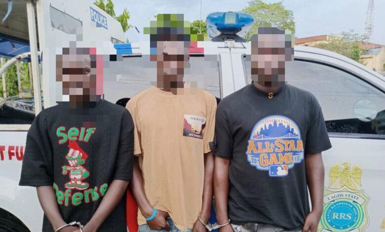 Police apprehend three suspected “one chance” robbers in Lagos