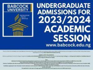 Babcock University Post-UTME Form