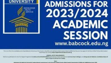 Babcock University Post-UTME Form