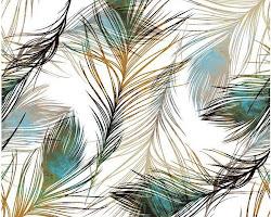 Peacock feather wallpaper