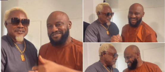 “A man I have so much respect for”- Yul Edochie excited as he links up with colleague, Jerry Amilo after a long while
