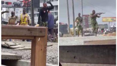 Chaos As Soldiers, Residents Clash In Lagos