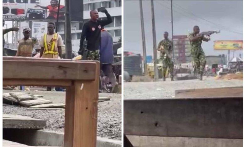 Chaos As Soldiers, Residents Clash In Lagos