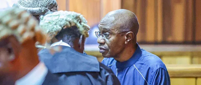 JUST IN: Court remands Emefiele in Kuje Correctional Centre