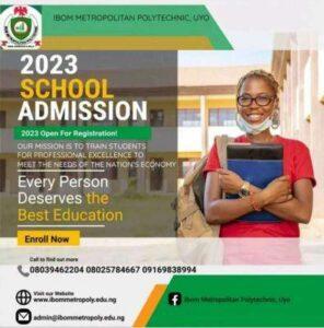 Ibom Metropolitan Polytechnic Admission Form
