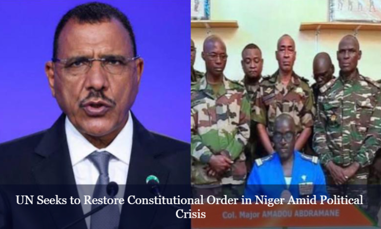 UN to keep efforts towards restoring constitutional order in Niger