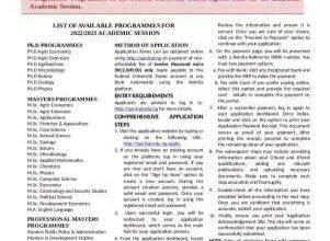 FUDutse Postgraduate Admission Form