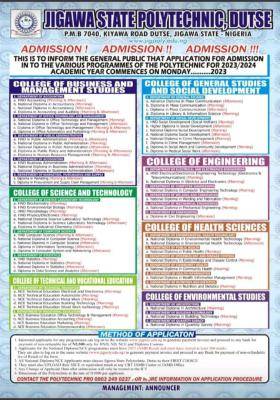 JIGPOLY HND & Diploma Admission Form