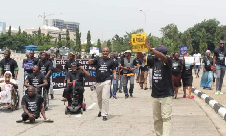 Physically Challenged Protest Non-Inclusion In Tinubu’s Ministerial Lists