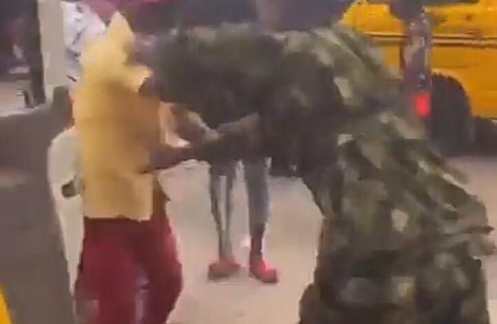 Military Personnel Storms Lagos Road, Beat Up LASTMAs Who Assaulted Solider 