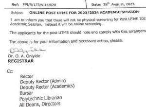 Fed Poly Idah Post-UTME Screening Exercise