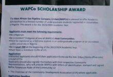 WAPCo Scholarship Application