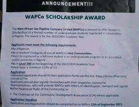 WAPCo Scholarship Application