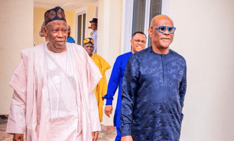 Wike Visits Ganduje, Commends Ex-Kano Gov On Becoming APC Chair