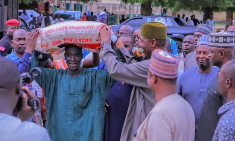 Fuel Subsidy: Borno Governor Shares Food To 2,000 Households In Mafoni