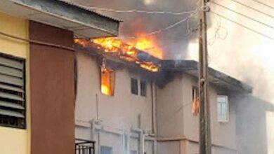 Two Freed As Fire Guts Lagos Shanty-storey Building