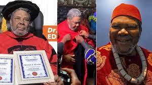 Nollywood veteran Pete Edochie honored with double doctorate degree at 76