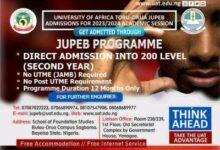 University of Africa Toru-Orua JUPEB Admission Form